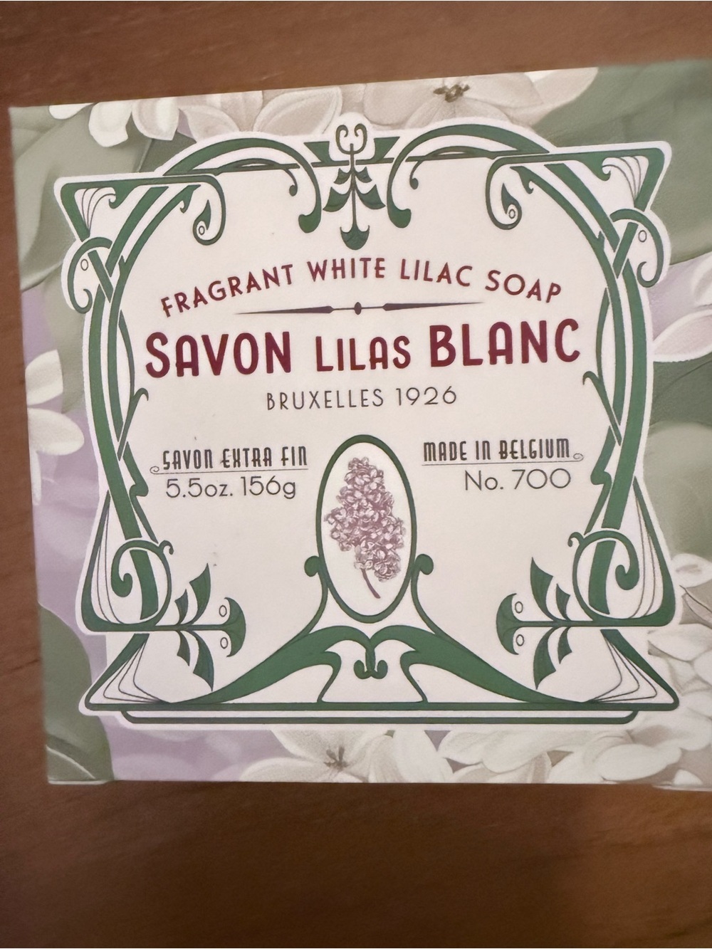 New in Box Savon Lilas Blanc Fragrant White Lilac Soap - White Lilac